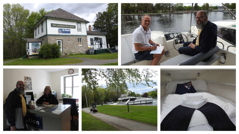 Ecolage avant notre première expérience de navigation sur le canal Rideau