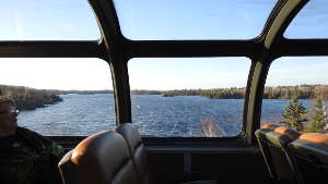 Vue panoramique du train canadien