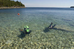 Vacances en Ontario : les euax transparentes de la Baie Géorgienne